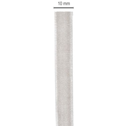 Ruban de velours, ruban décoratif en rouleau pour créations artistiques, 10 mm de large, 20 m de long | Floristik24.be