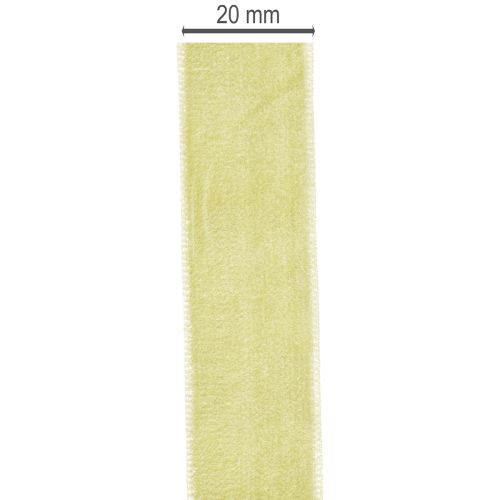 Ruban décoratif en velours en rouleau pour emballage cadeau, 20 mm de large, 10 m de long | Floristik24.be
