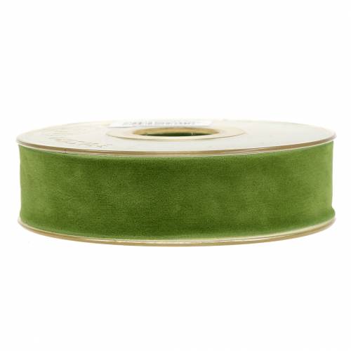 Article Ruban velours vert 25mm 7m