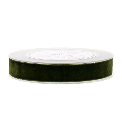 Article Ruban velours vert foncé 20mm 10m