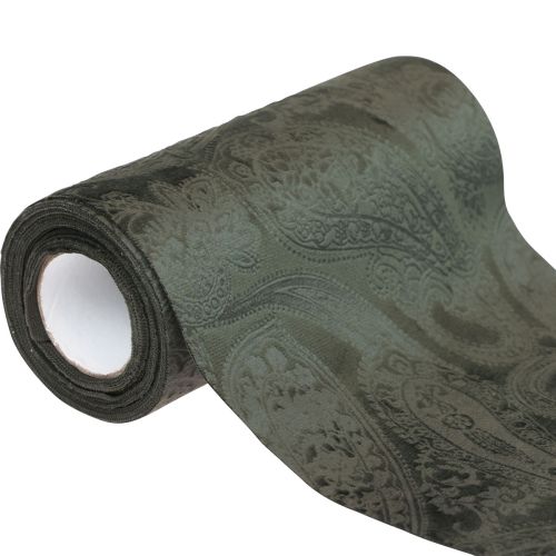 Chemin de table en ruban de velours ruban de table vert Paisley 150mm 3m