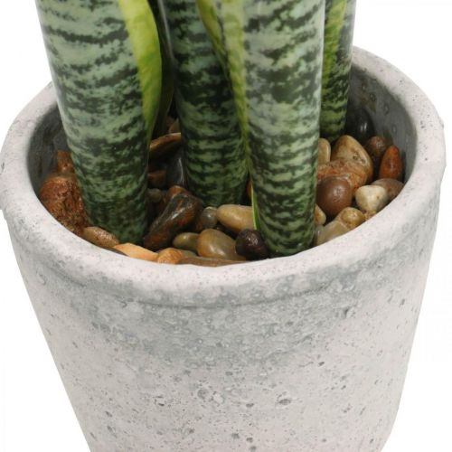 Floristik24 Arc artificiel en chanvre, plante verte en pot, Sansevieria H39cm Ø12cm