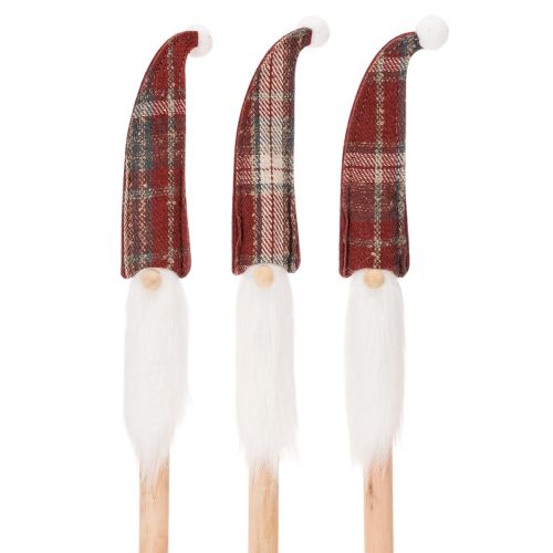 Piquets décoratifs de lutin de Noël, Père Noël avec bonnet en feutre, 58 cm, lot de 6 acheter | Floristik24.be