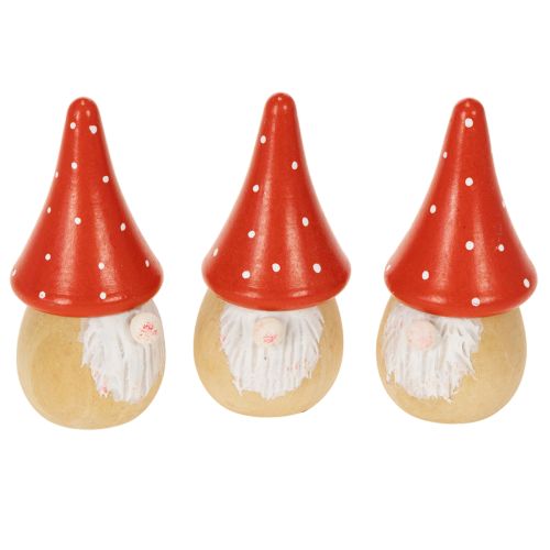 Mini figurines de gnomes, décorations de table en forme d'amanite tue-mouches, 10 cm, lot de 6 acheter | Floristik24.be
