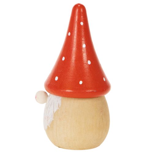 Mini figurines de gnomes, décorations de table en forme d'amanite tue-mouches, 10 cm, lot de 6 | Floristik24.be