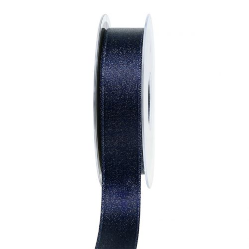 Article Ruban satin avec mica bleu 25mm 20m