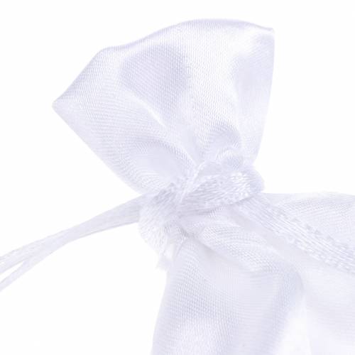 Article Sacs en satin blanc 6.5 × 10cm 10pcs