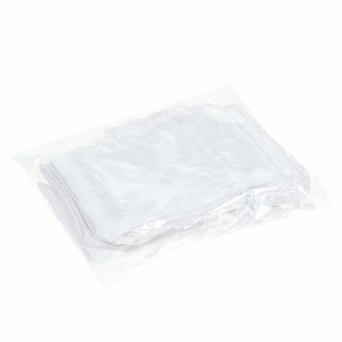 Article Sacs en satin blanc 6.5 × 10cm 10pcs