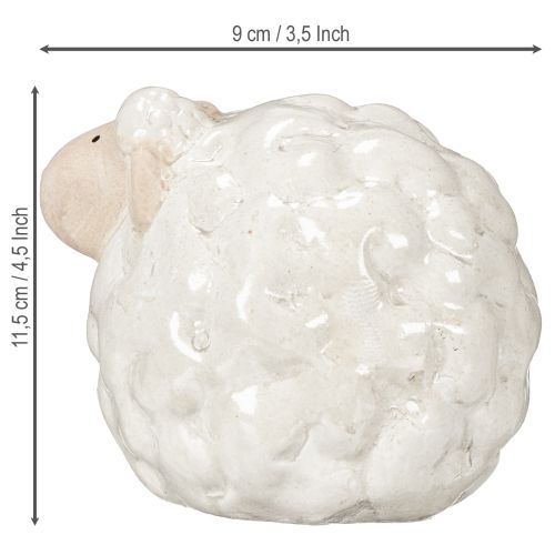 Article Moutons décoratifs, un élément de décoration convivial pour le salon et le jardin, 11 cm, lot de 2