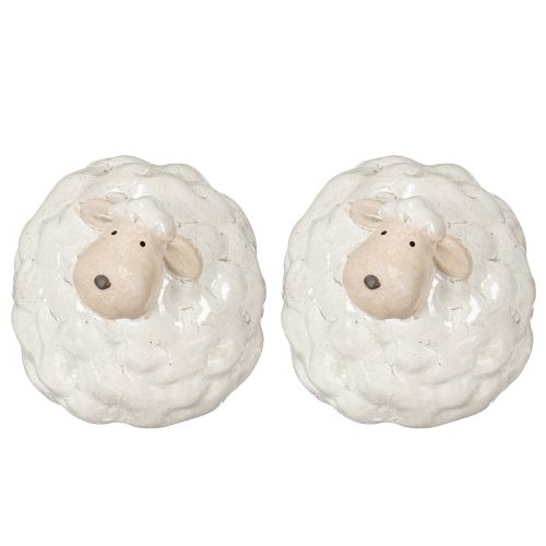 Article Moutons décoratifs, un élément de décoration convivial pour le salon et le jardin, 11 cm, lot de 2