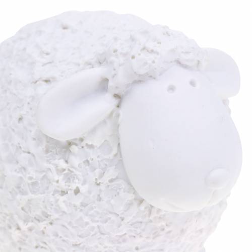 Article Décoration de Pâques mouton blanc H7cm 4pcs