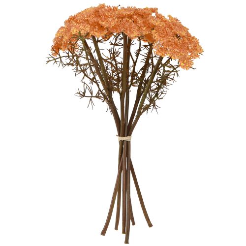 Article Fleurs artificielles d&#39;achillée millefeuille Achillea artificielle orange 30cm 6 pcs
