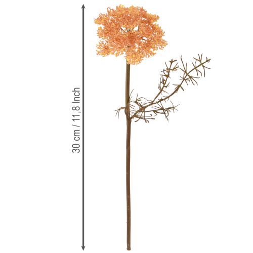 Article Fleurs artificielles d&#39;achillée millefeuille Achillea artificielle orange 30cm 6 pcs