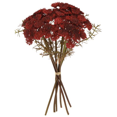 Achillée millefeuille fleurs artificielles rouge Achillea artificiel H30cm 6 pcs