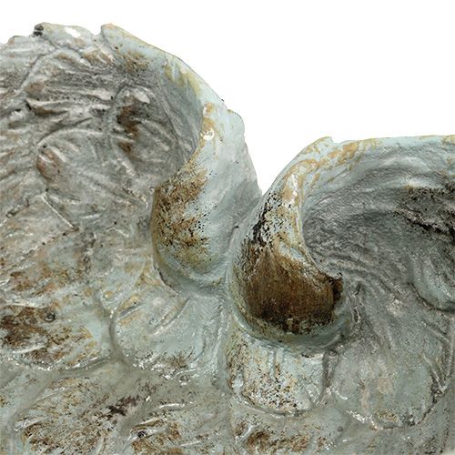 Floristik24 Bol forme coeur gris 20cm x 18cm H7.5cm 1p