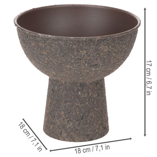 Pot rond avec base, 18 cm | Floristik24.be