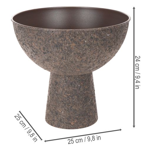 Pot de fleurs rond sur support, pot de fleurs moderne, 25 cm | Floristik24.be