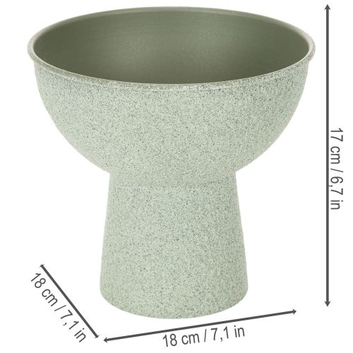 Pot de fleurs rond moderne sur un socle haut, 18 cm | Floristik24.be