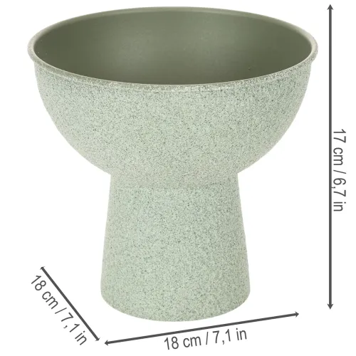 Pot de fleurs rond moderne sur un socle haut, 18 cm | Floristik24.be