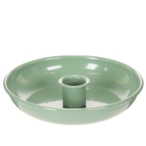 Bougeoir décoratif en métal vert pour bougies coniques, 13 cm acheter | Floristik24.be