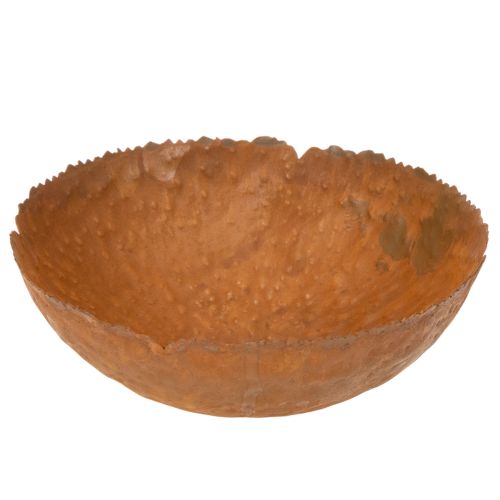 Bol rond en métal à surface texturée effet rouille, 20 cm acheter | Floristik24.be