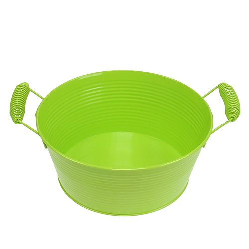 Floristik24 Bol rond vert pomme Ø22cm H9.5cm