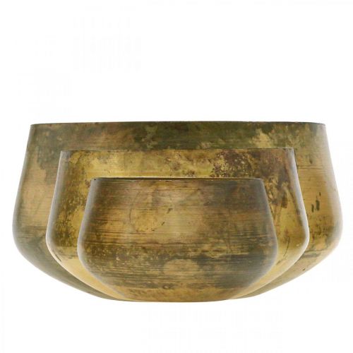 Article Bol décoratif bol métal laiton Ø20/16,5/12,5cm lot de 3