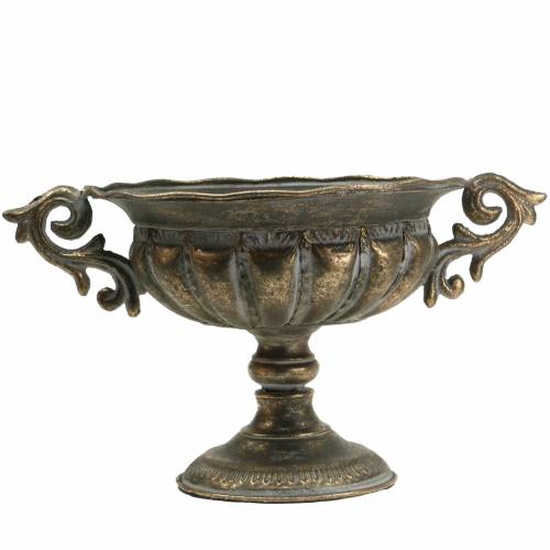 Floristik24 Coupe bol or antique Ø28cm H23cm