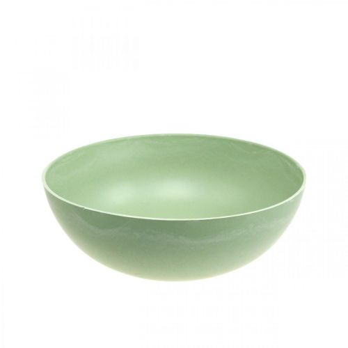 Floristik24 Bol déco plastique vert pastel déco de table printemps Ø20cm