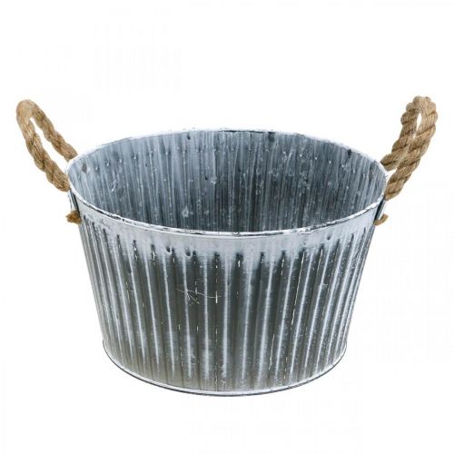 Bol à plantes en métal, bol à fleurs, cache-pot avec anses Ø28cm