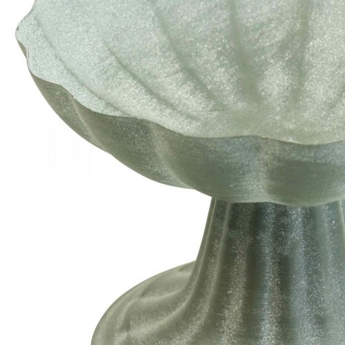 Floristik24 Bol décoratif avec pied bol métal vintage H12cm Ø17cm