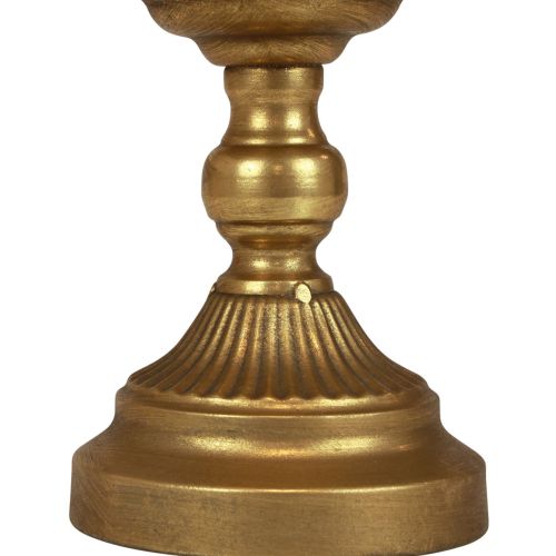 Floristik24 Bol avec pied bol décoratif en métal doré Ø25,5cm H24cm
