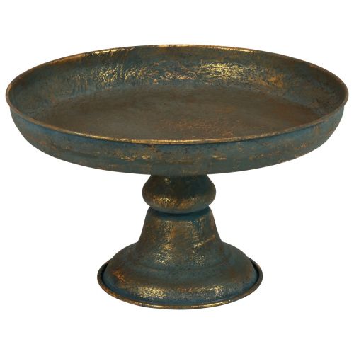 Floristik24 Bol avec pied bol décoratif bol en métal doré Ø29cm H17,5cm