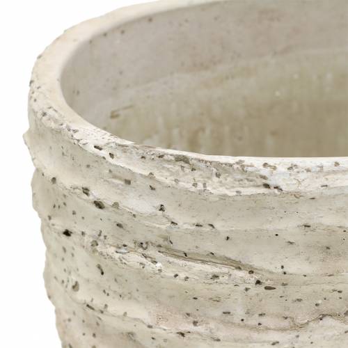 Floristik24 Cache-pot ovale blanc antique 27cm x 16cm H13cm