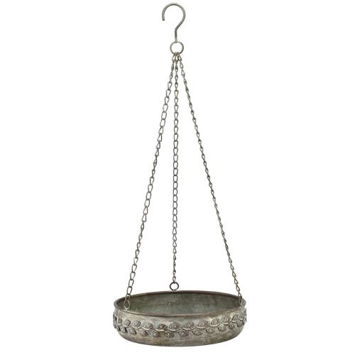 Article Bol à suspendre métal rouille antique Ø18,5/22/25cm 3pcs