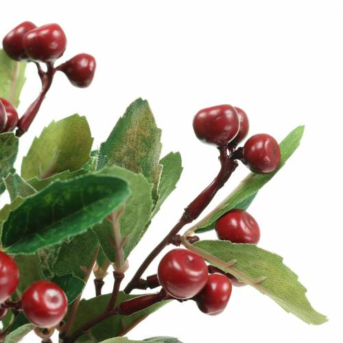 Article Mock berry bush artificiellement rouge avec 7 branches