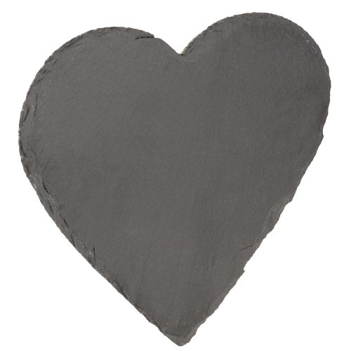 Assiette décorative en ardoise cœur en ardoise cœur 20cm 1 pièce