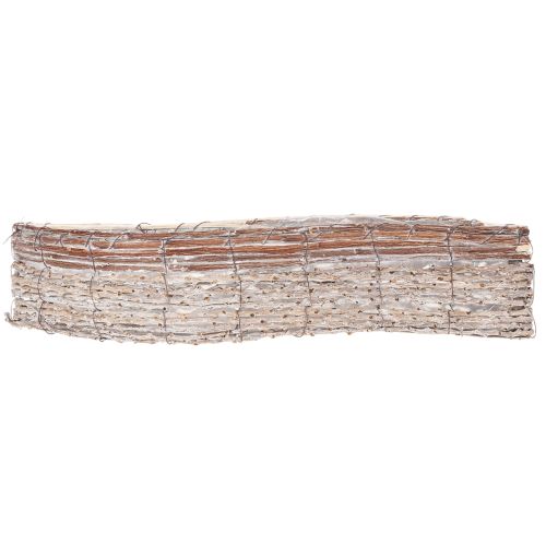 Pot de fleurs oblong en osier avec feuille d'aluminium, coupe décorative, 45 cm, 1 pièce | Floristik24.be