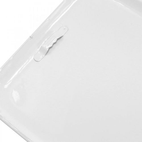 Floristik24 Plaque Déco Métal Vintage Cuisine Noir, Blanc 18×80cm Lot de 2
