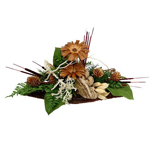 Article Massettes sur tige Epis de roseaux naturelles Orange 100pcs