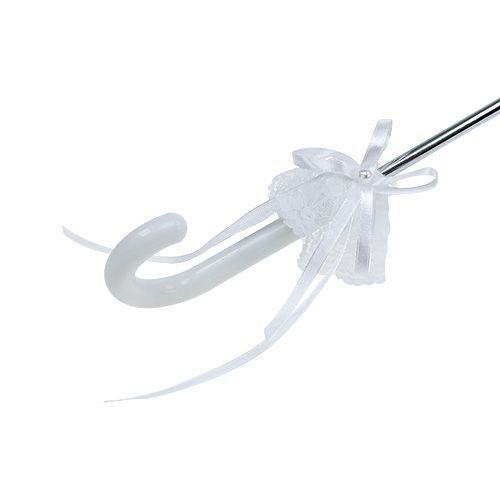 Floristik24 Parapluie avec dentelle blanc Ø60cm L80,5cm