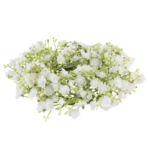 Article Couronne de gypsophile petite couronne de fleurs artificielles Ø18cm