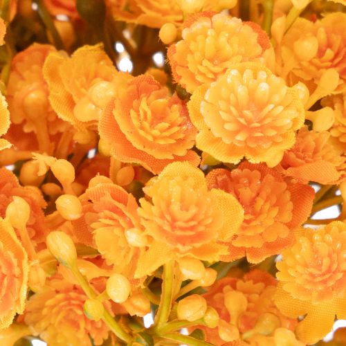 Branches artificielles de gypsophile orange pour compositions florales, 30 cm, lot de 10. | Floristik24.be
