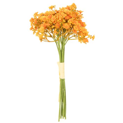 Branches artificielles de gypsophile orange pour compositions florales, 30 cm, lot de 10. | Floristik24.be