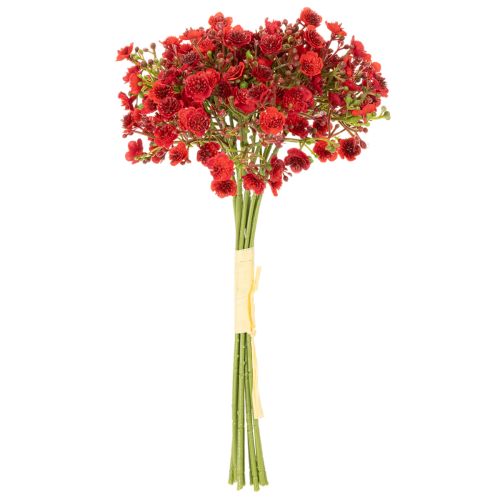 Gypsophile artificielle rouge, bouquet décoratif, 30 cm, lot de 10 | Floristik24.be