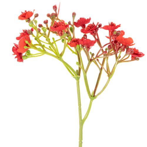 Gypsophile artificielle rouge, bouquet décoratif, 30 cm, lot de 10 | Floristik24.be