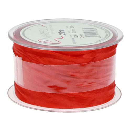 Article Ribbon Crash ruban décoratif ruban cadeau rouge 50mm 20m