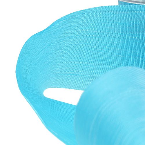 Nœud ruban turquoise &quot;Crash&quot; 50mm 20m
