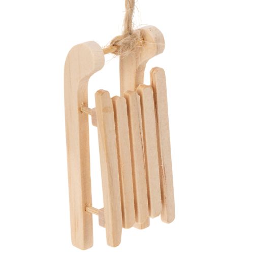 Traîneau décoratif à suspendre au sapin de Noël, 6 cm, lot de 6 acheter | Floristik24.be