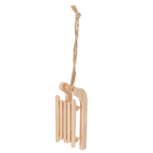 Traîneau décoratif à suspendre au sapin de Noël, 6 cm, lot de 6 | Floristik24.be